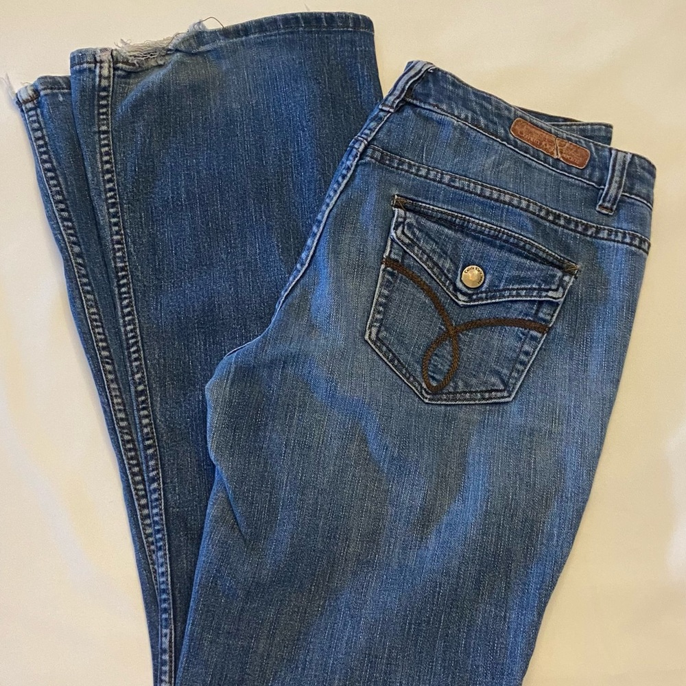 CALVIN KLEIN JEANS WOMENS/CALVIN KLEIN VINTAGE FLARE JEANS/SIZE 29/8 RN 36009.